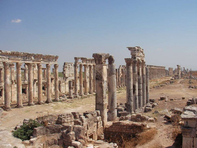 2009 Syria 21  - Apamea the great Roman cardo.jpg