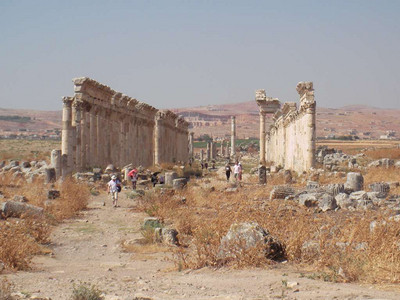 2009 Syria 26  - Apamea the great Roman cardo.jpg